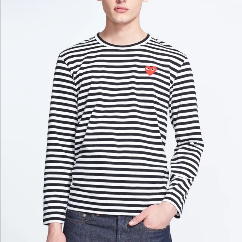 Comme des Garçons PLAY Stripe long sleeve T-Shirt